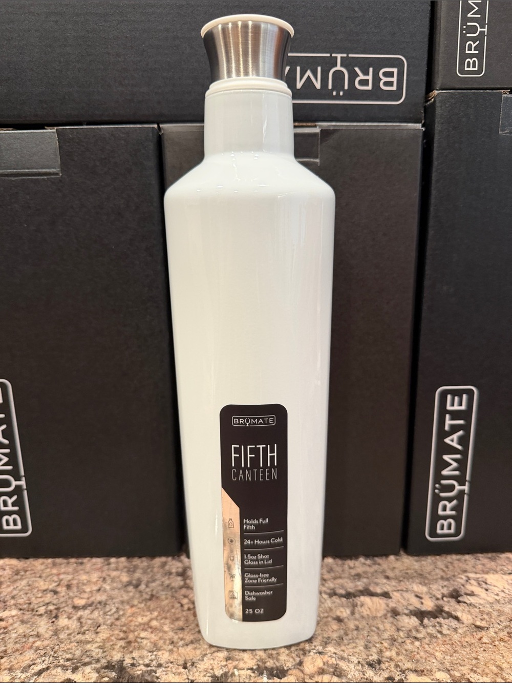 BrüMate Fifth Canteen - Ice White - Picture 1 of 5